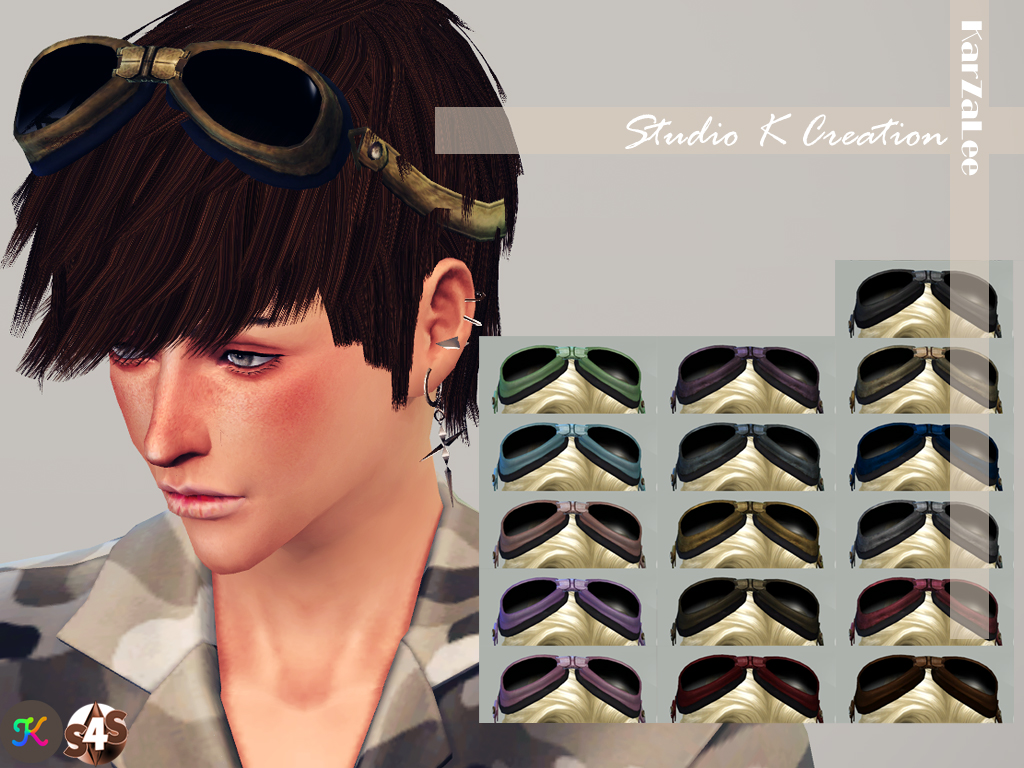 Sims 4 CC's The Best Steampunk goggles by Kazalee