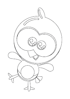 Desenho Pintinho Amarelinho Mini para colorir e imprimir Desenho Pintinho Amarelinho Mini para colorir e imprimir