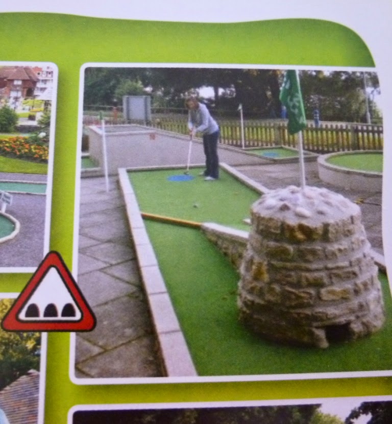 Promotional leaflet for Dorset Mini Golf courses