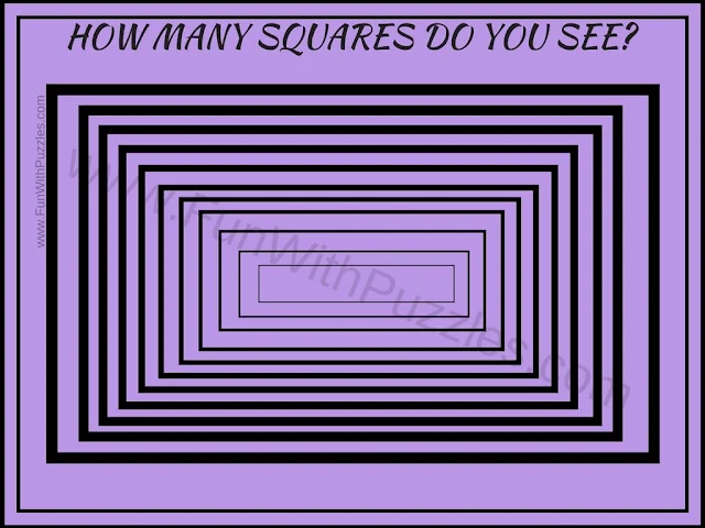 Tricky Picture Puzzle to count number of Squares