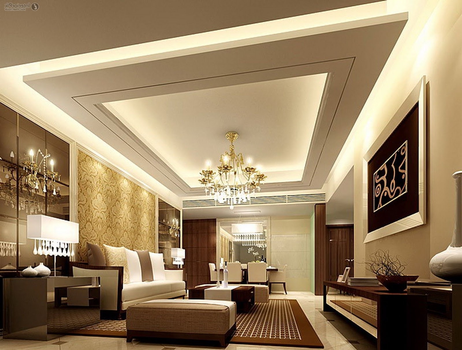 Gypsum Board Ceiling To Beautify Interior Design - Decor Units