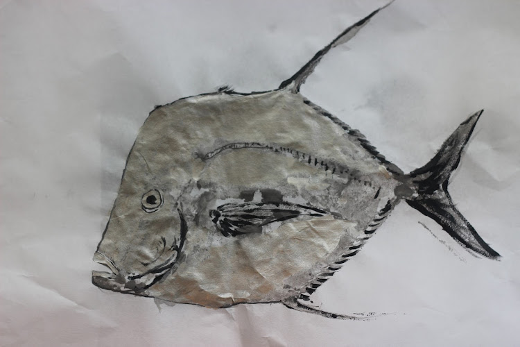 faithful with the little: Making Gyotaku (Japanese fish prints) with ...