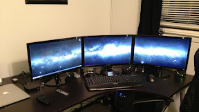 Best dual monitor setups for work Cool computer setups and gaming setups