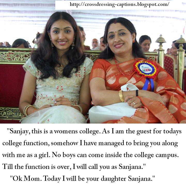 Sanjay to Sanjana | Crossdressing Captions