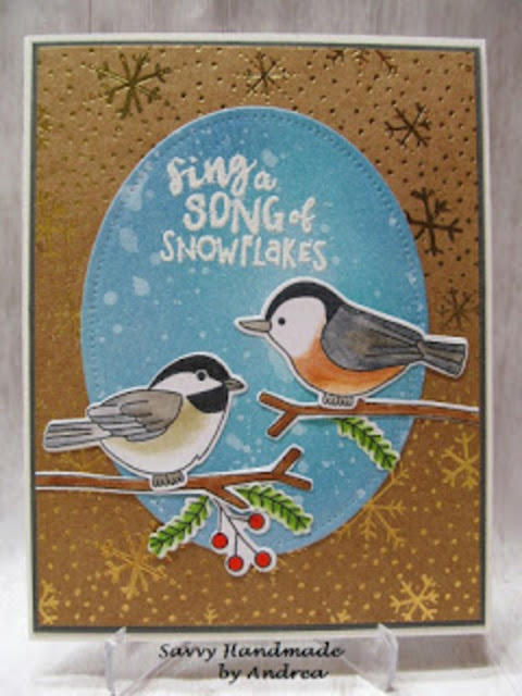 Sing a Song of Snowflakes by Andrea features Winter Birds by Newton's Nook Designs; #newtonsnook