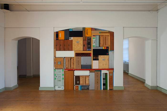 Tetris Sculptures And Installations by Michael Johansson