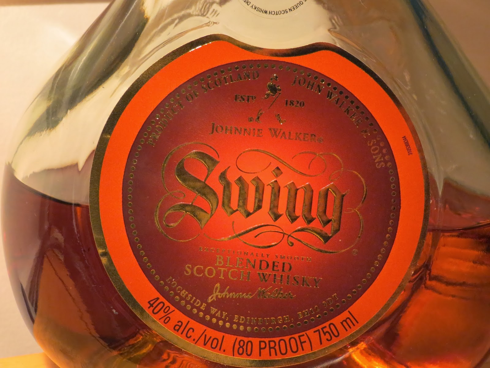 Jason's Scotch Whisky Reviews Review Johnnie Walker Swing Blended