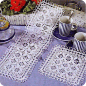 Camino de mesa a Crochet o Ganchillo Camino de mesa a Crochet o Ganchillo