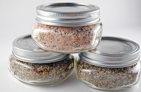 Christmas Gift in a jar - Homemade Seasoned Salt or Italian Herb Salt