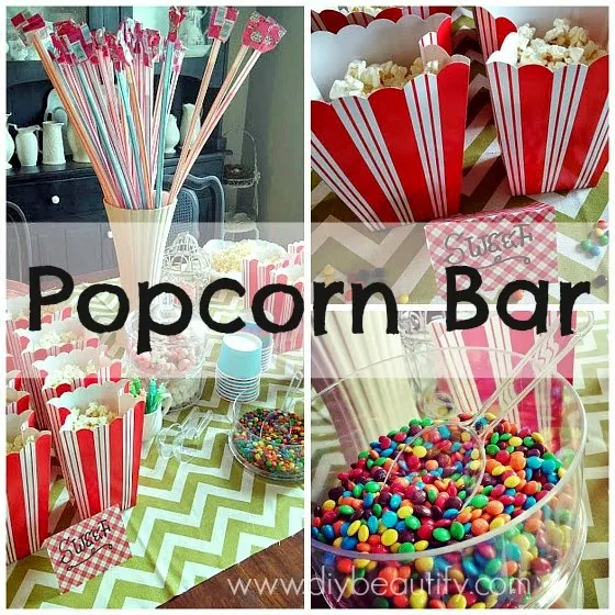 How to host a Popcorn Bar www.diybeautify.com