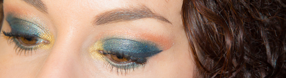maquillage - bleu - orange - tutoriel