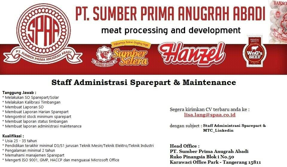 Gaji pt sumber prima anugrah abadi