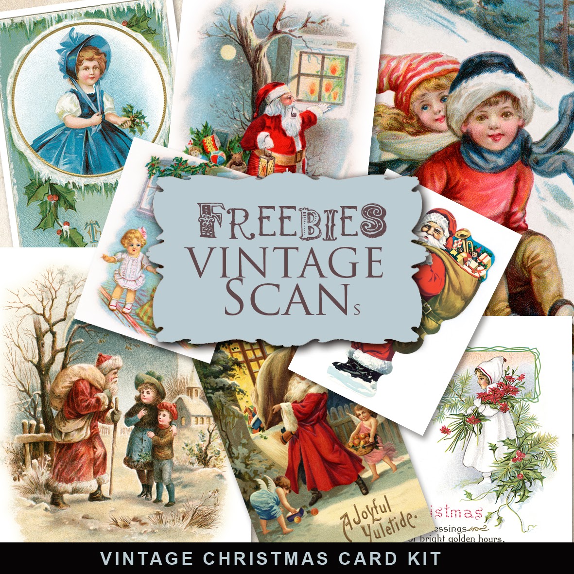 Freebies Vintage Xmas Cards:Far Far Hill - Free database of digital ...