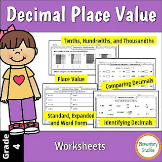  Decimal Place Value Worksheets