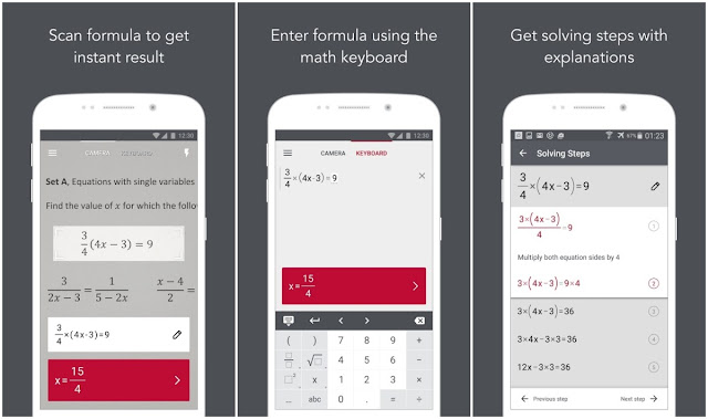 rezolva exercitii la matematica cu app Android si iOS
