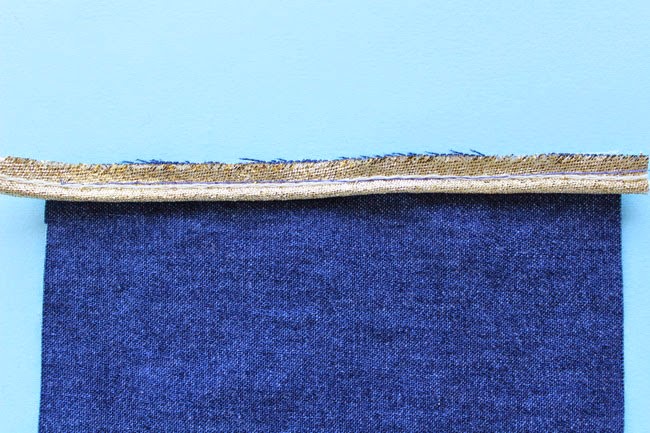 How to sew piping into a seam