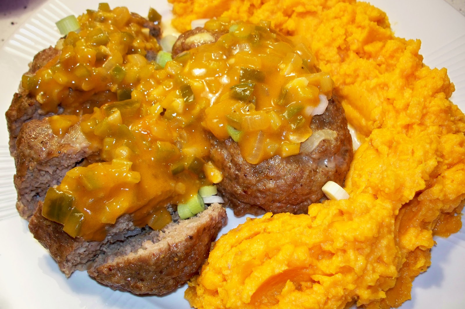 THE FOOD OF LOVE CREOLE MEATLOAF WITH TRINITY GRAVY