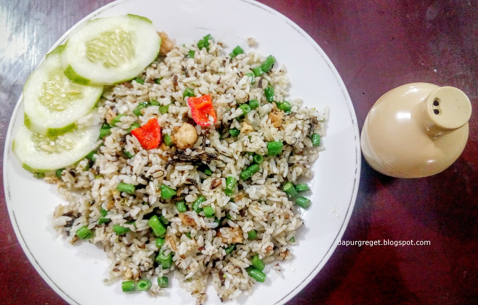 Dapur Greget: Nasi Goreng Kam Lam Vegetarian (Fried Rice with Olive ...