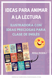decoración para tu clase de inglés ideas para animar a la lectura Risa Rodil ilustradora Educación bilingüe. Bilingual kids. #teacher #bilingualkids #profedeele #educaciónbilingüe