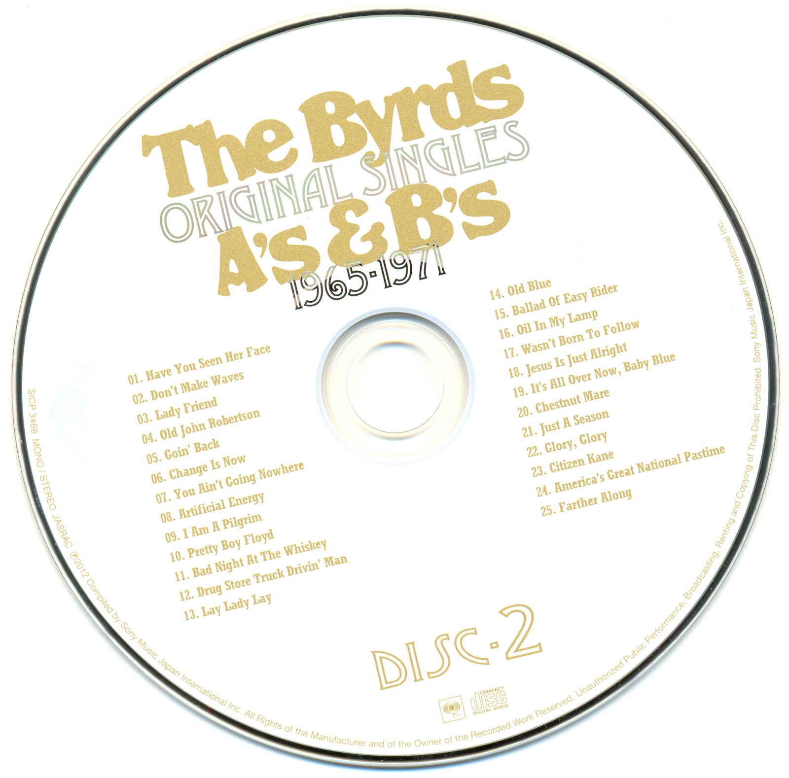 Pop On The Run Jangle Pop/Folk Rock Legends The Byrds Papersleeve