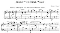 Richard Wagner: Züricher Vielliebchen-Walzer. 1854