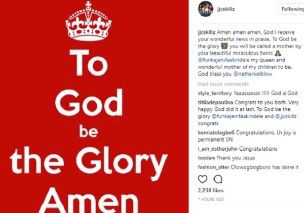 Glory be to God! Actress Funke Akindele reportedly expecting twins