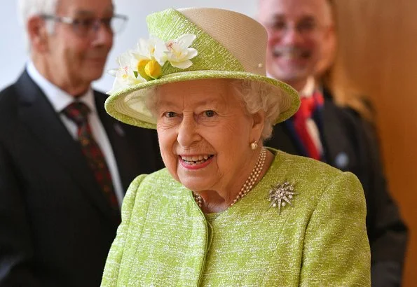 The Queen visited King's Bruton School. The Queen later visited Hauser & Wirth Somerset