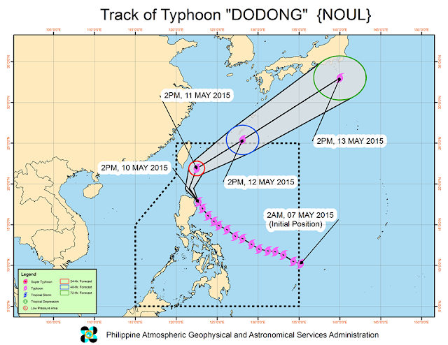 Typhoon Dodong track PAGASA