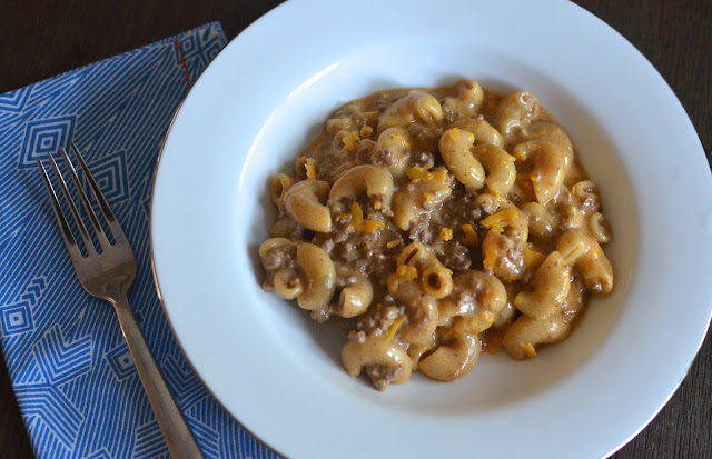 Playing with Flour: One-skillet beef mac & cheese