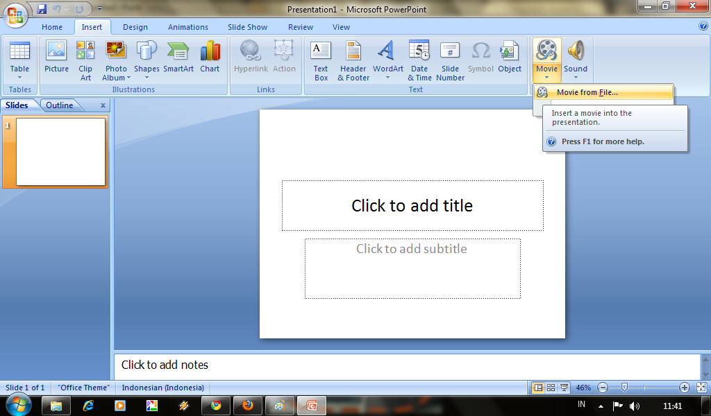 Berikut Untuk Mengatur Template Pada Power Point 2007 Maka