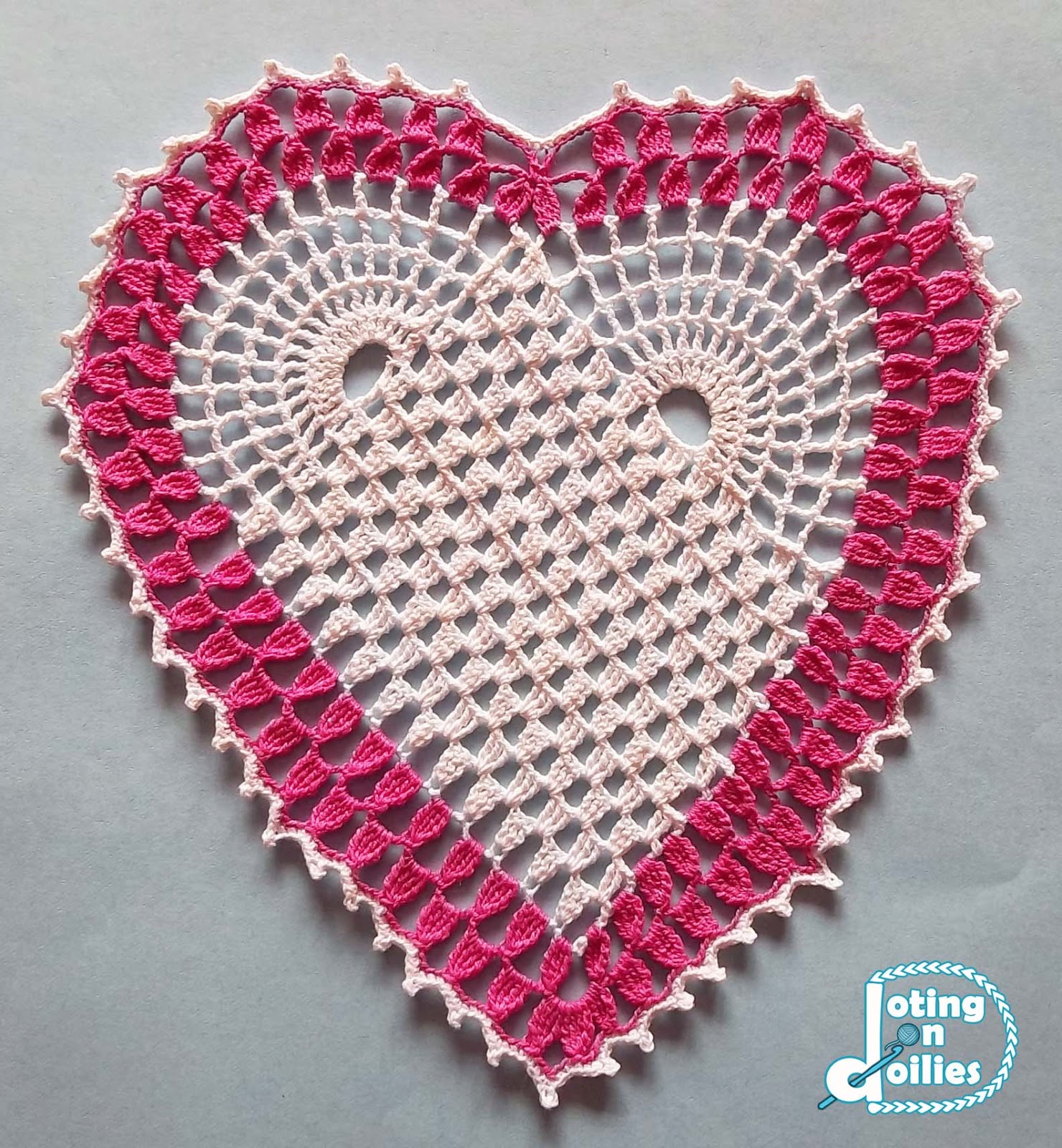 Doting on Doilies Crocheted Heart