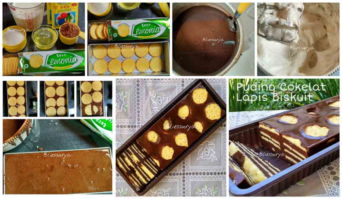 Puding Cokelat Biskuit Lemon Puding Cokelat Biskuit Lemon