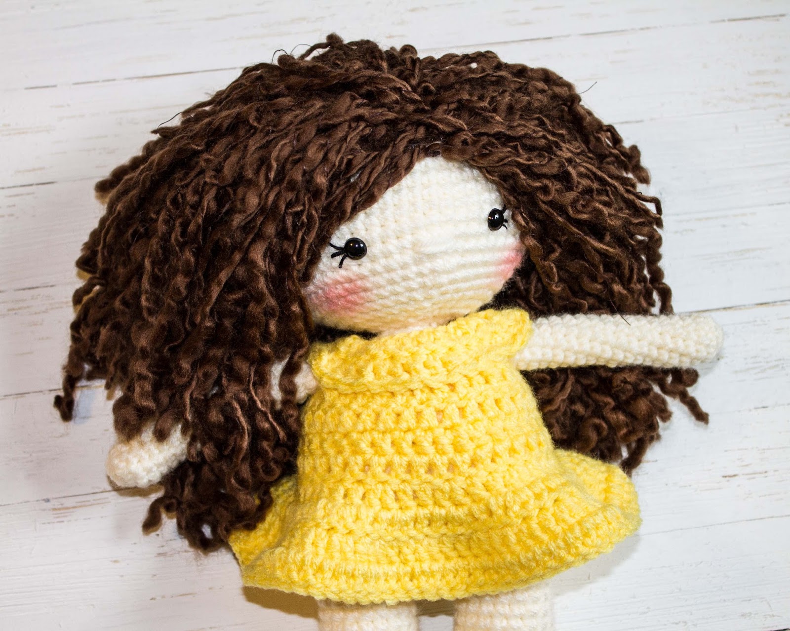 crochet curly doll hair