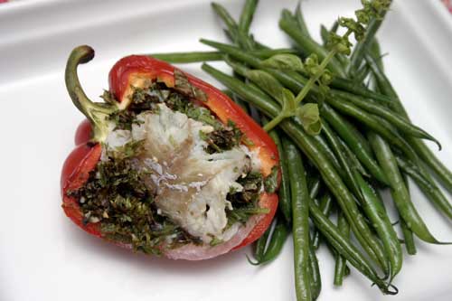 Steamed Stuffed Chillies