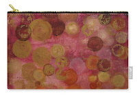 Layers of Circles on Red Pouch