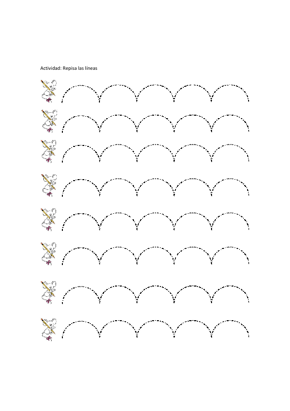 INFANTILES DE ANA V. GRAFOMOTRICIDAD TRAZO CURVO