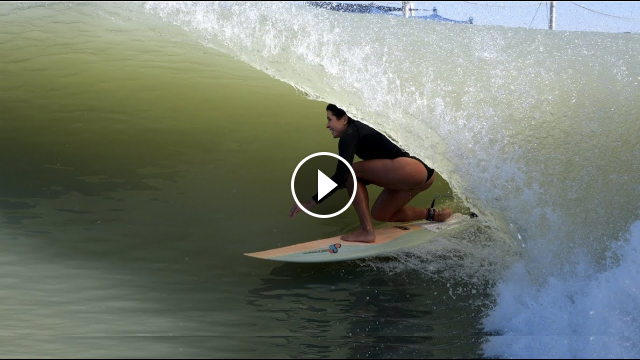 Surfing the Kelly Slater Wave Pool WIPEOUTS on the perfect wave Anastasia Ashley