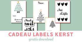 cadeau labels kerst
