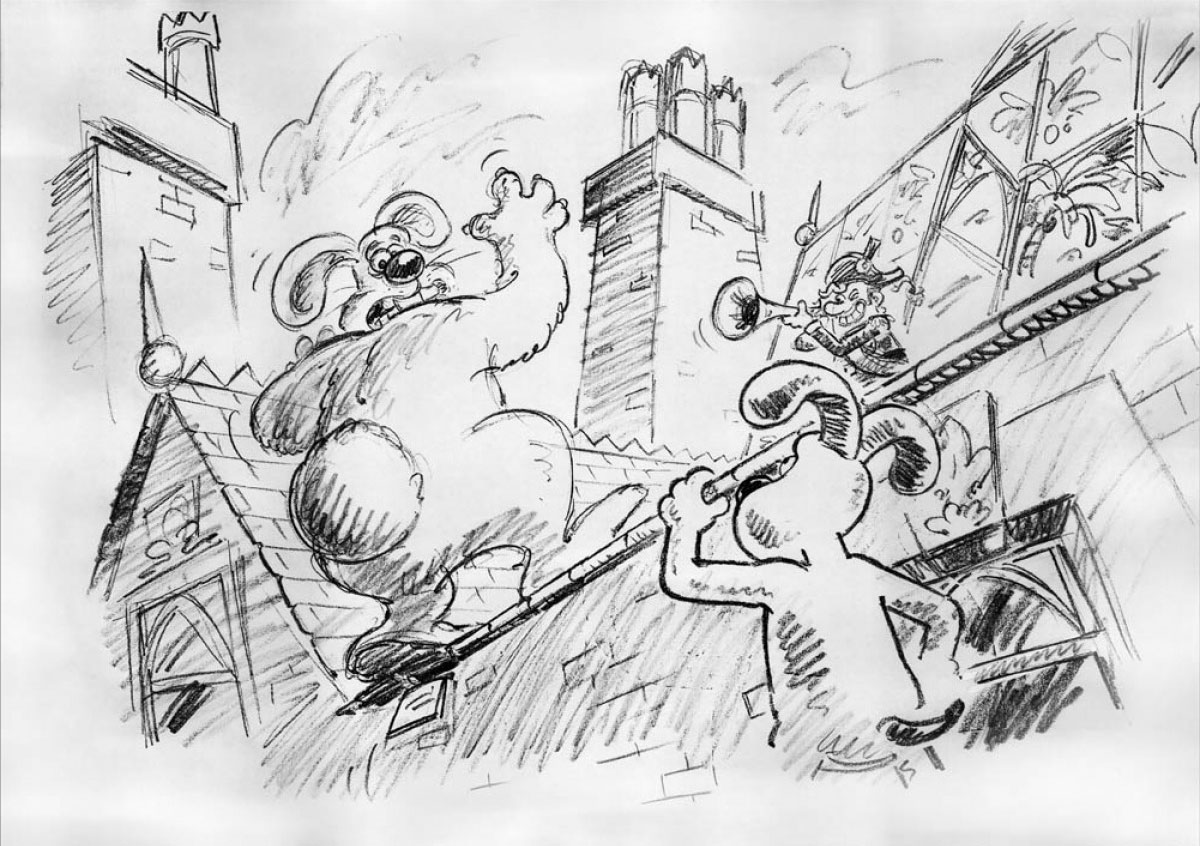 wallace and gromit were rabbit coloring pages - photo #2