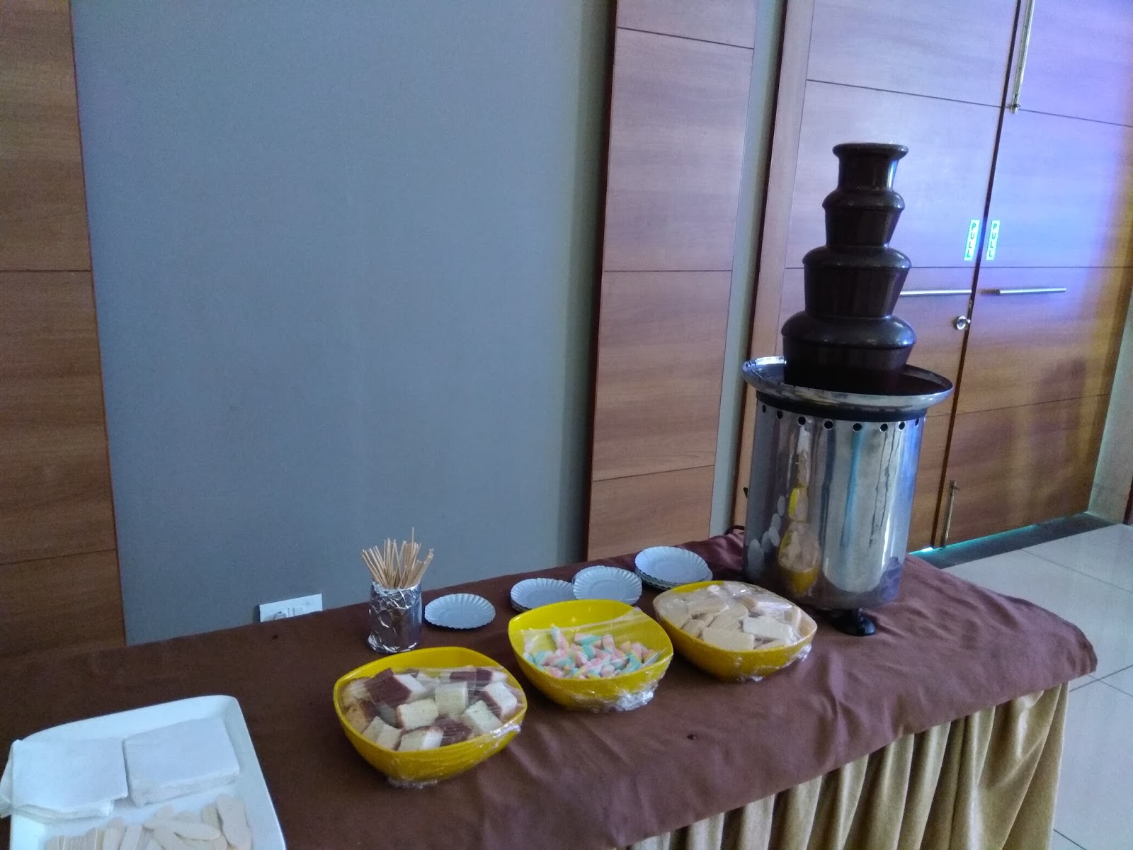 Chocolate fountain rental Bangalore Chocolate Fountain at Mysore Kids