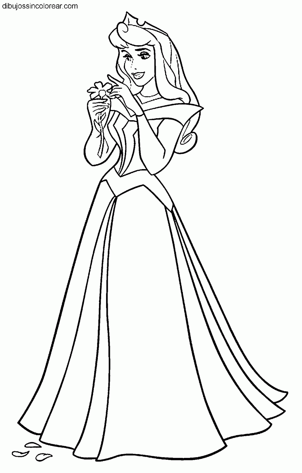 Dibujos de la Bella Durmiente (Princesa Disney) para Colorear