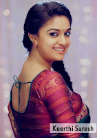 actress hot photos keerthi, sexy photo keerthi suresh with beautiful smile in maroon saree