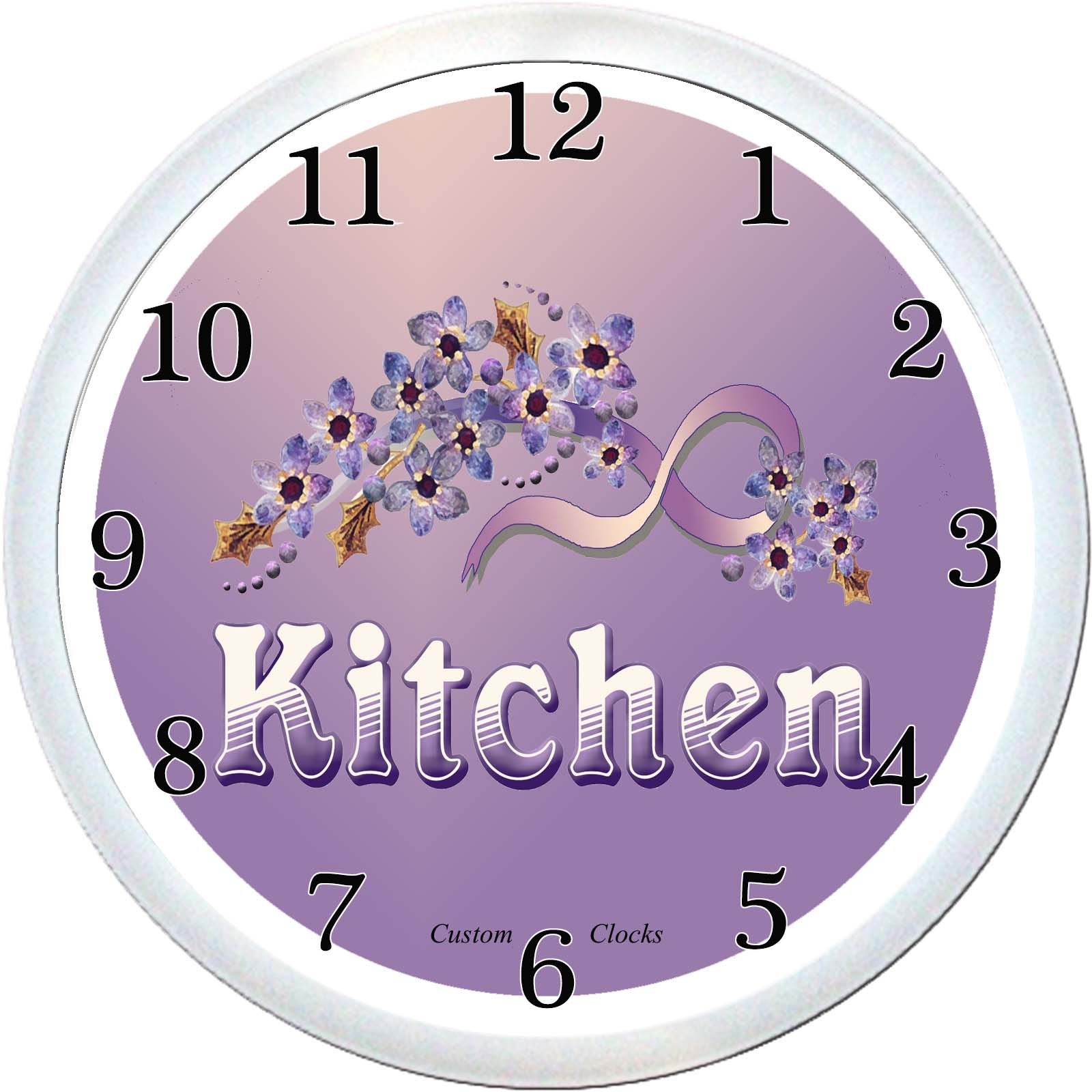 Custom Clocks 25cm Kitchen Wall Clock 15 plus postage