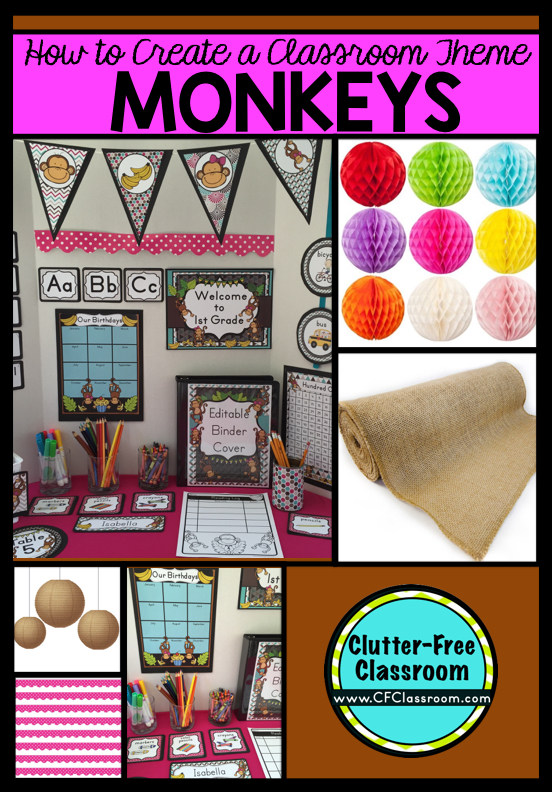 Monkey Themed Classroom Ideas Printable Classroom Decorations
