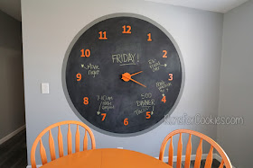 How to Make Your Own Giant Chalkboard Wall Clock