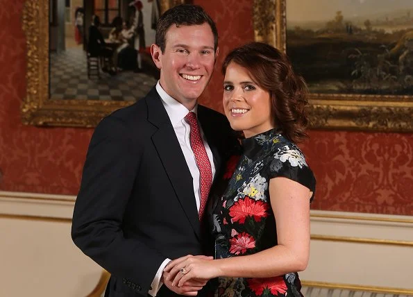 Wedding date of Princess Eugenie and Jack Brooksbank. Princess Eugenie's wedding dress