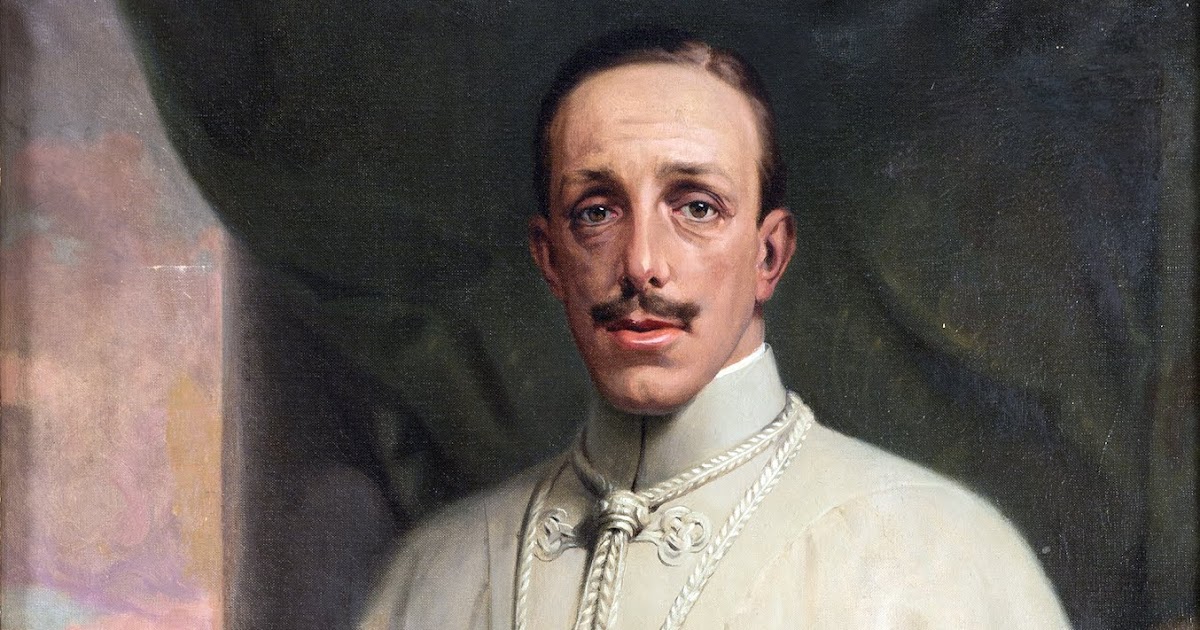 ALFONSO XIII RETRATADO Ramón Borrell Pla