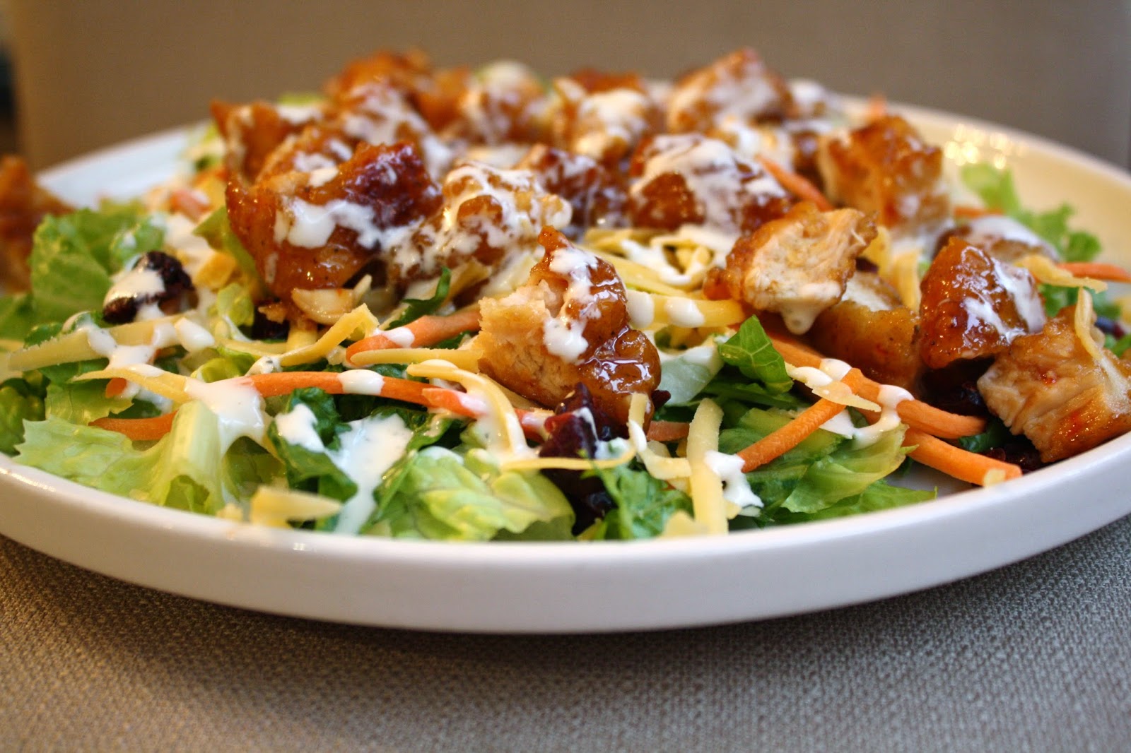 what's for dinner? sticky chicken fingers salad... 30 minutes