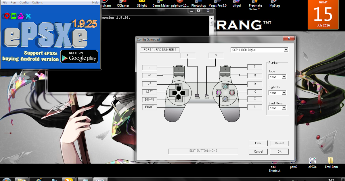 Cara Merubah Settingan Controller Di Emulator Epsxe