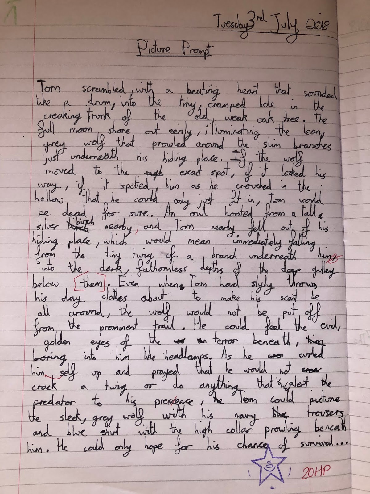 Year Five Picture Prompt Writing